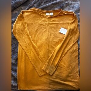 St. Tropez Vibrant Mustard Long Sleeve Shirt